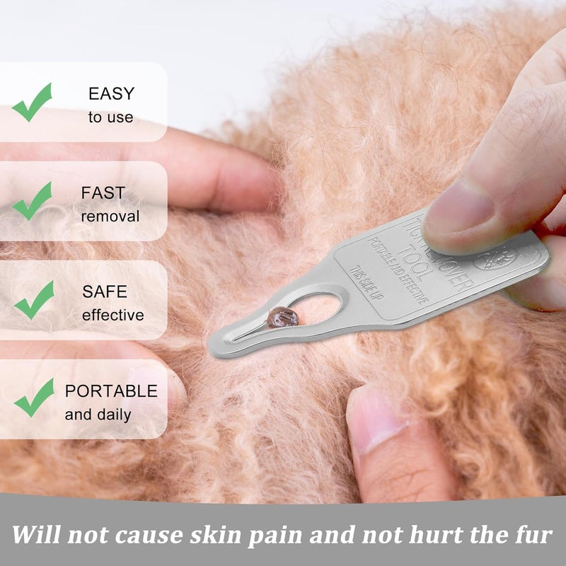 Wallace Forge Tick Remover Tool Portable with Tick Removal Tweezers Suitable for Pet and Humans, Safe and Reliable, Quick Highly Effective, Pain-Free, Essential Tick Remover Key Tools for Outdoor Activities-3 Pack - Image 2